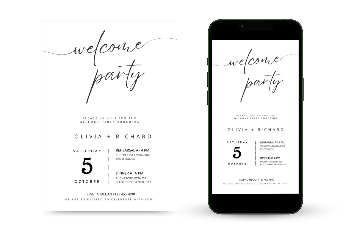 Welcome Party Invitation