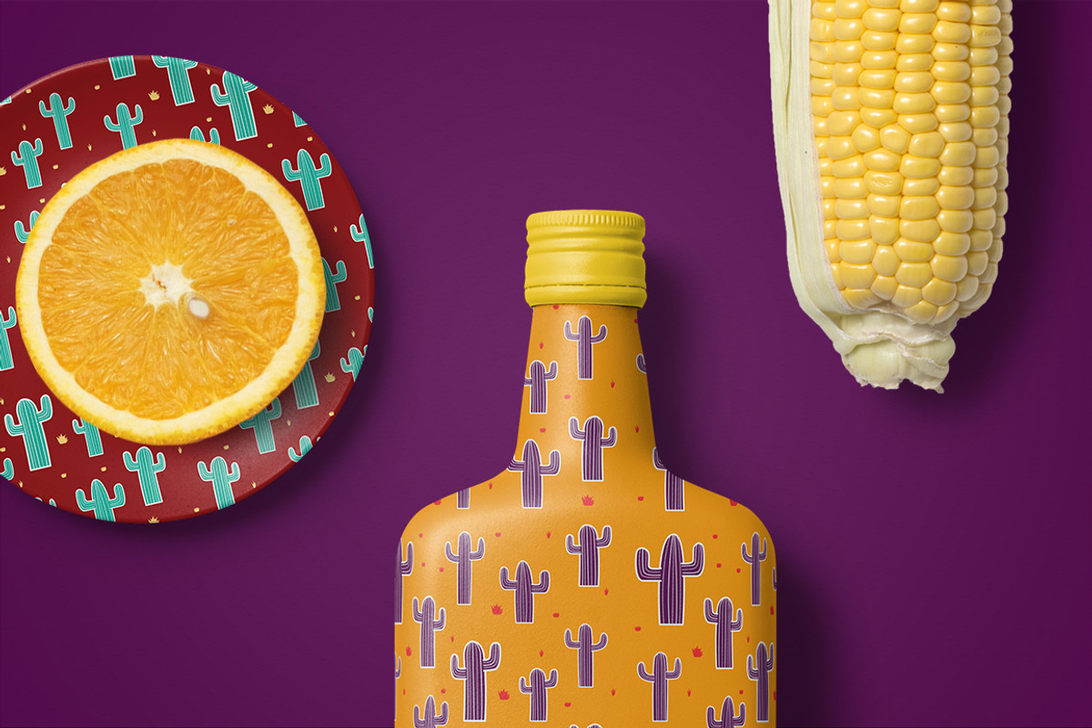 Cactus on acid | 20 funky patterns, a Pattern Graphic by Kenzagraphics (Photo 5 of 8)