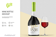 Wine Bottle Mockup, a Product Mockup by Green Art (Thumbnail 2 of 7)