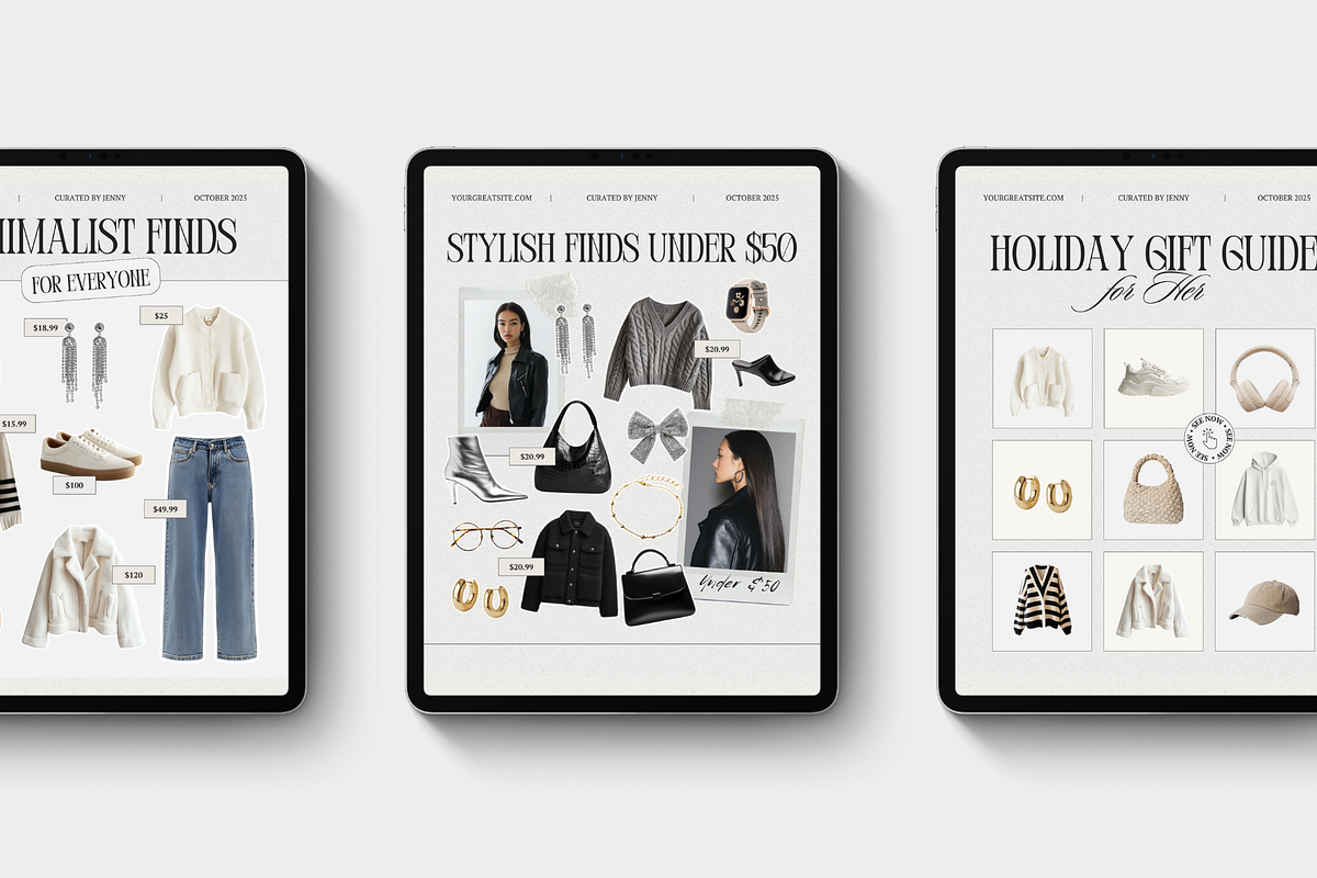 LTK Fashion Canva Templates, a Social Media Template by Xenié Creative (Photo 5 of 9)