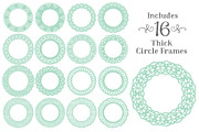 Mint Lace Circle Frames, an Illustration by Amanda Ilkov (Thumbnail 4 of 5)