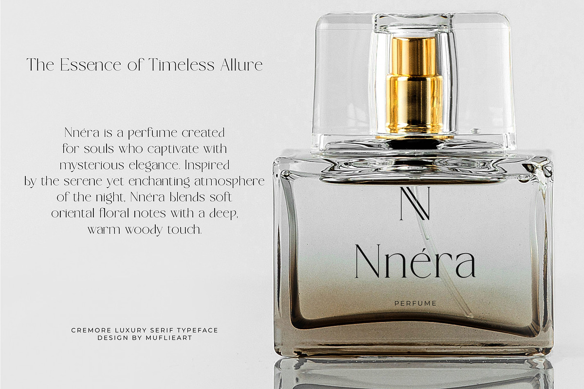 Cremore - Luxury Serif Typeface, a Serif Font by Muflieart (Photo 4 of 10)