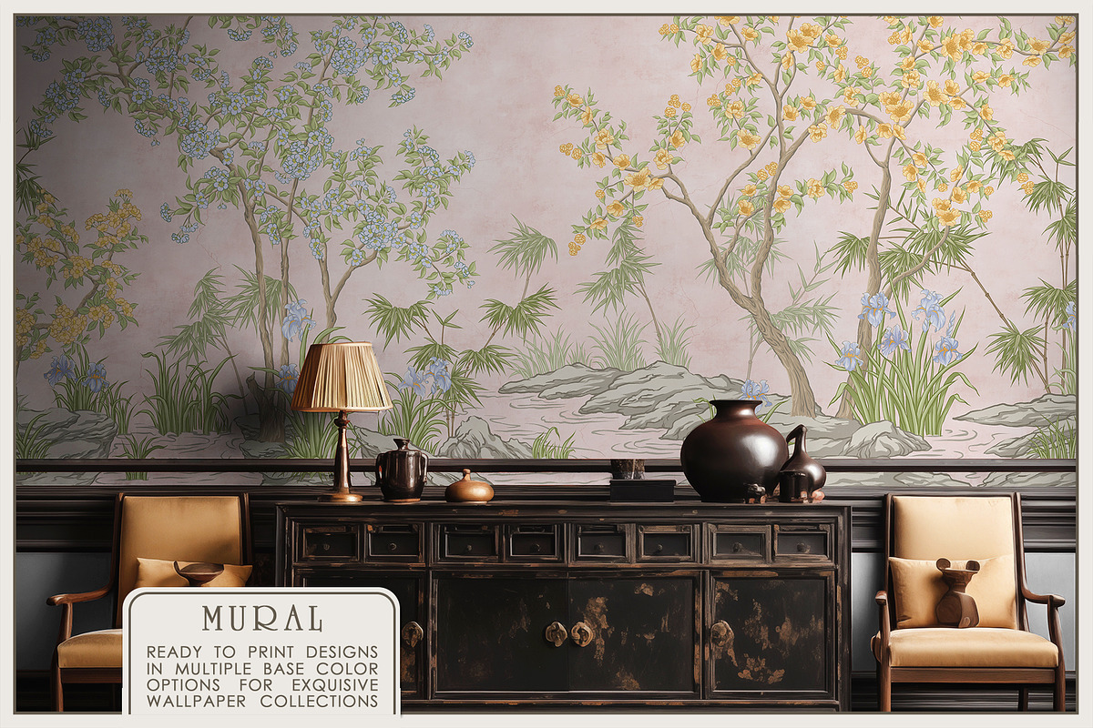 Fresco collection Chinoiserie, a Wallpaper Graphic by Natalia0307 (Photo 6 of 11)
