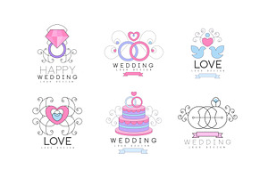 Wedding Floral Decorative Logo, an Object Illustration by TopVectors