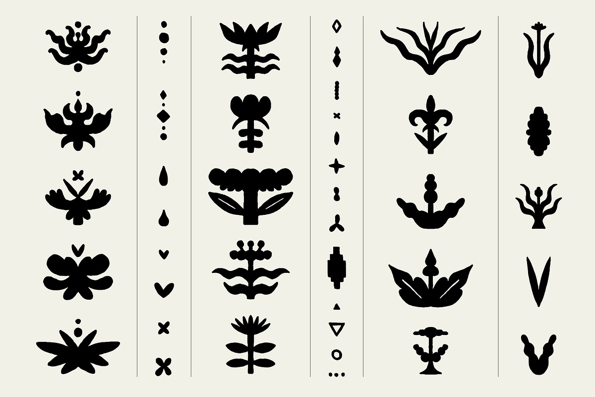 FLORAL MOTIFS | Graphic collection, an Illustration by katieromanoff_art (Photo 5 of 10)