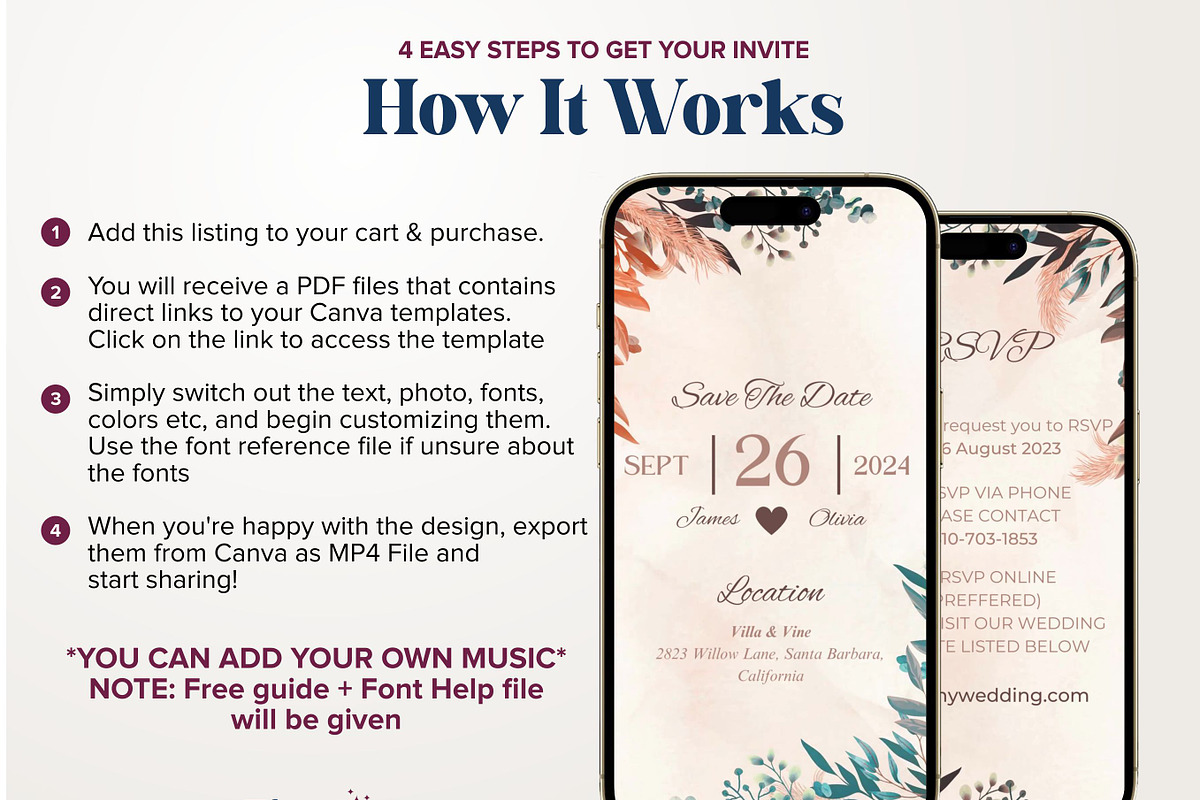 Boho Dream Wedding Video invite, a Presentation Template by Aks-Designs (Photo 4 of 4)