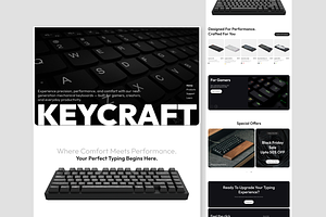 E-commerce Landing Page Design, a Landing Page Template by Hammad Arif