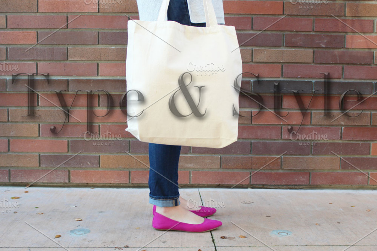 Tote Bag Styled Stock Photos, a Product Mockup by Type & Style (Photo 4 of 4)