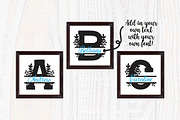 Floral Split Monogram Flower Font, a Font by SavanasDesign (Thumbnail 3 of 10)