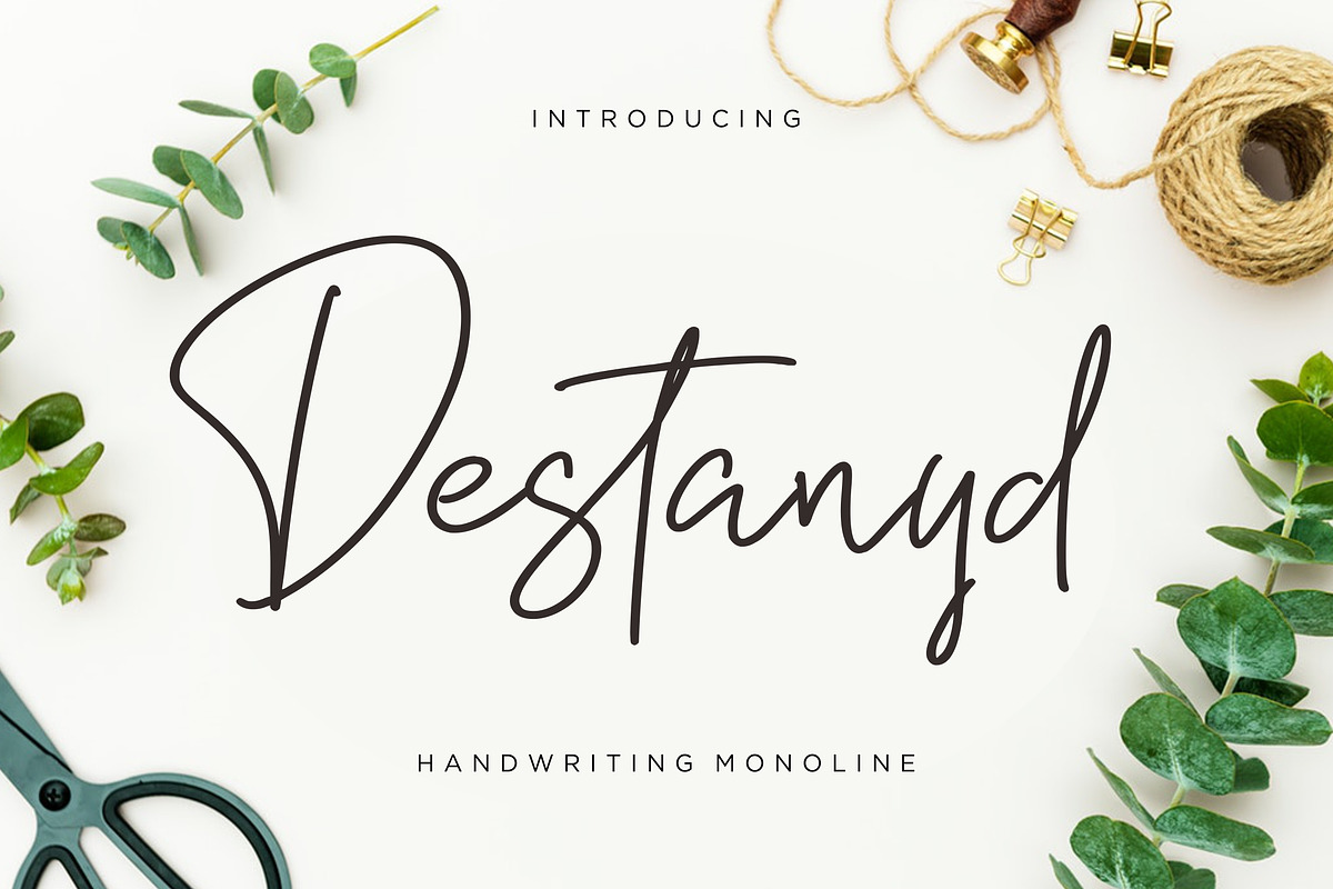 Destanyd Monoline Wedding Font