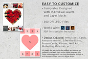 5x7 Heart Photo Card Template Pack, a Card Template by Loveurstyle Designs (Thumbnail 3 of 3)