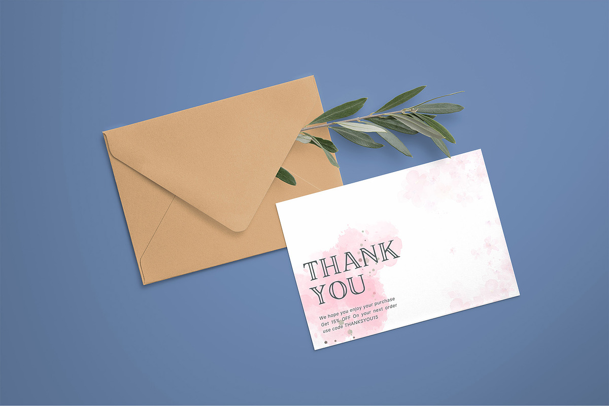 Thank you card template for canva 4, a Card Template by Syaeful Anas (Photo 5 of 6)