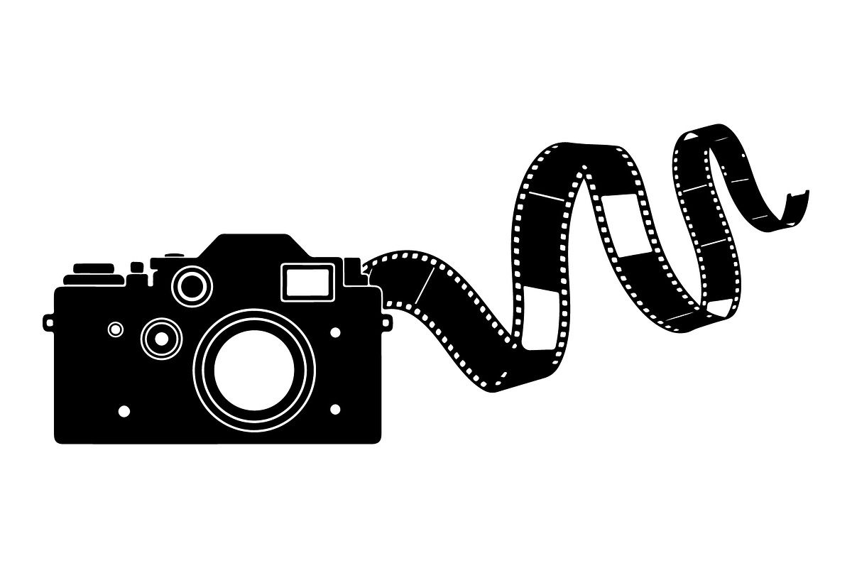 Vintage Camera Film Silhouette, an Object Illustration by yasushie (Photo 12 of 31)