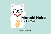 Maneki Neko / Lucky Cat, an Object Graphic by Goodputty (Thumbnail 1 of 3)