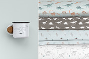 DINOSAURS clipart + SVG files, an Illustration by Alina Mubarak (Thumbnail 10 of 14)