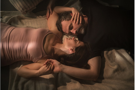 Overhead view of mid-adult couple, a Person Photo by HalfPoint