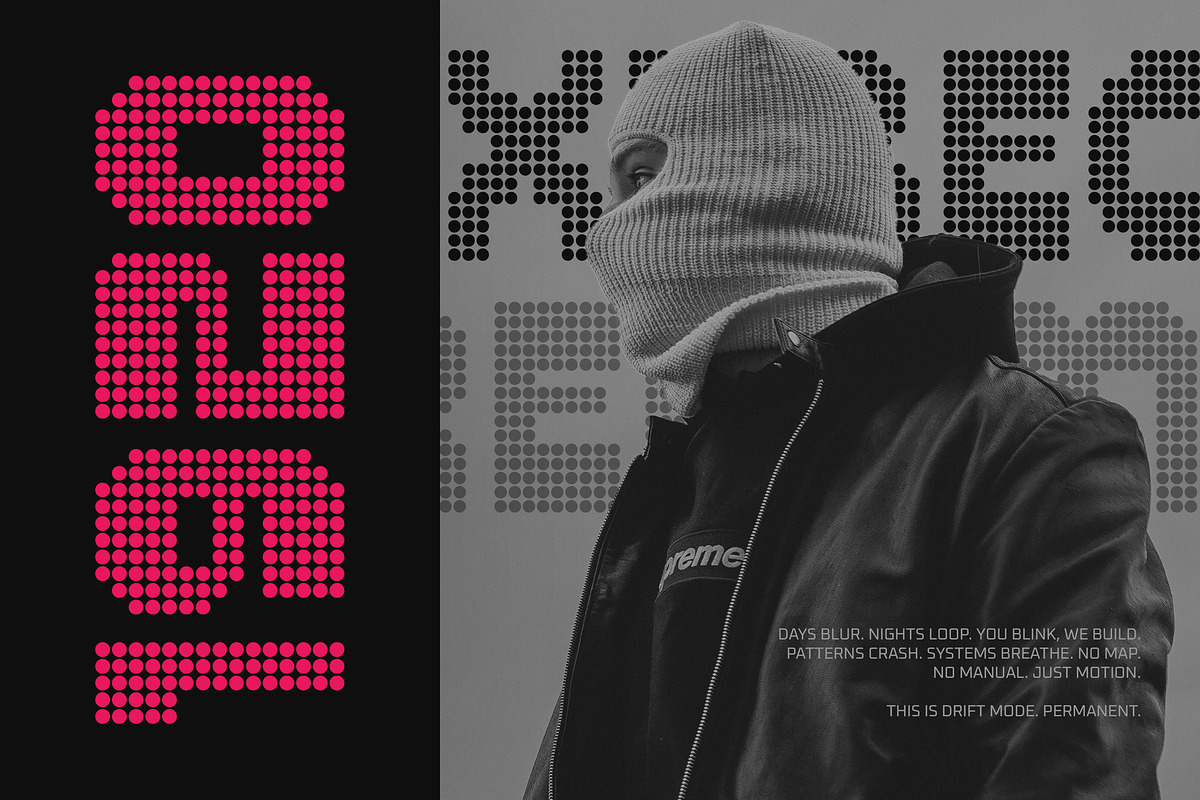 Digifest - Modern Dot Display Sans, a Sans Serif Font by Typia Nesia (Photo 5 of 11)