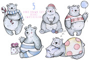 Little Christmas bears collection, an Animal Illustration by BSVIT (Thumbnail 4 of 5)