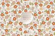Wild flower seamless pattern, a Pattern Graphic by Cozy pattern shop (Thumbnail 1 of 4)