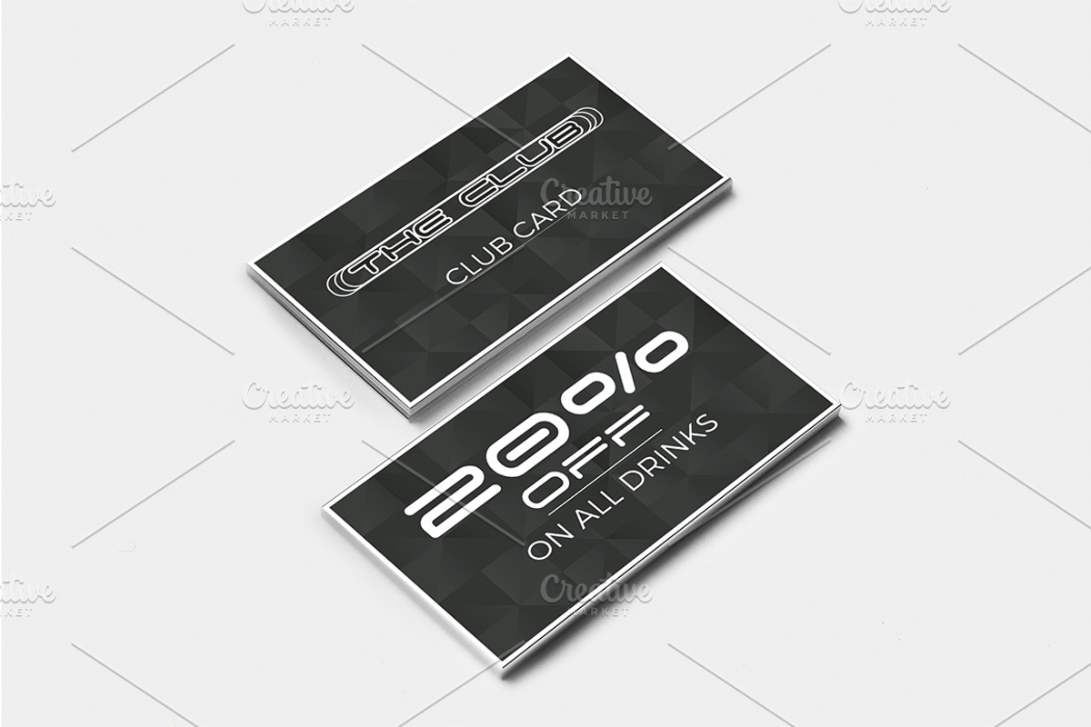 Night Bar Club Card, a Card Template by Konakchiev (Photo 2 of 3)