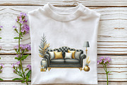 Watercolor Black & Gold Christmas C, a Seasonal Illustration by Rose Art (Thumbnail 4 of 6)