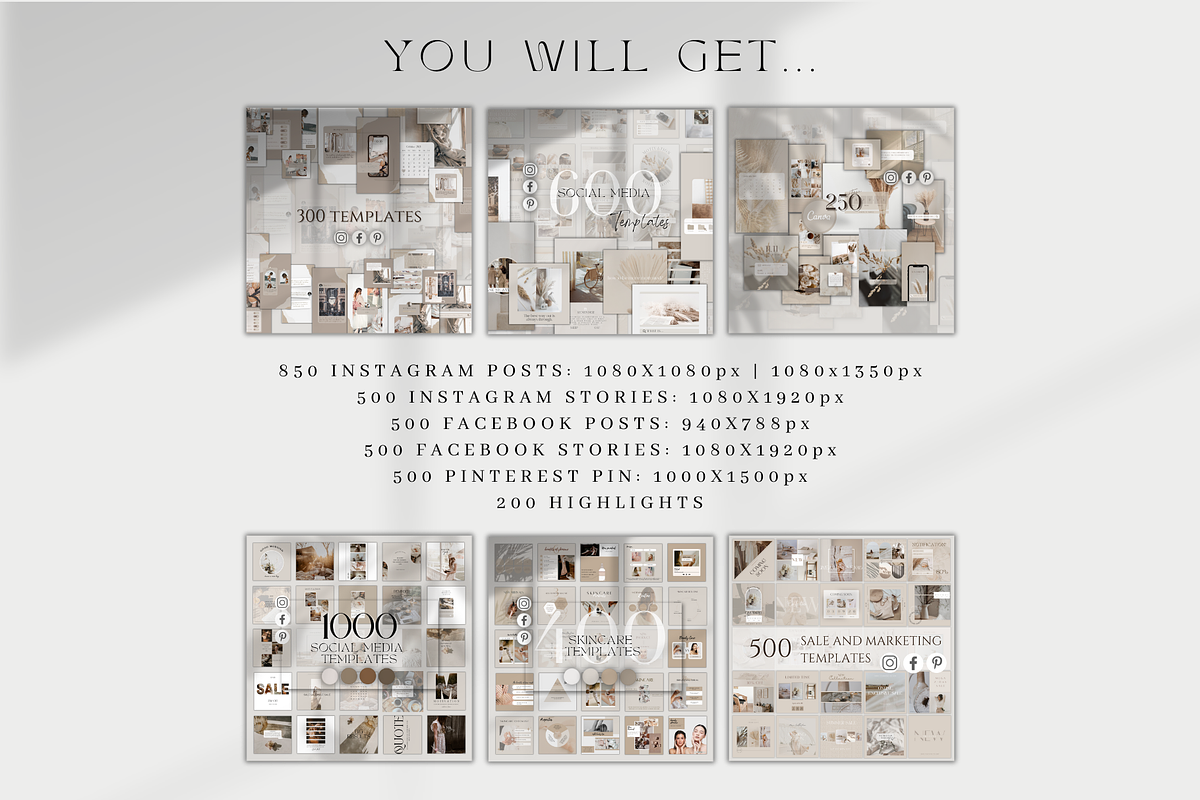 3000+ Social Media Bundle | Canva, a Social Media Template by BRANDcontent (Photo 2 of 10)