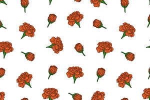 Pattern Of Marigold Flowers