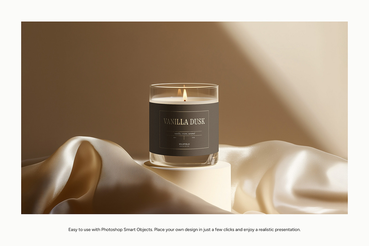 Transparent Candle Mockup Bundle, a Packaging Mockup by Wildfield Studio (Photo 7 of 17)