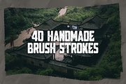 40 Hand Painted Brush Strokes, a Texture Graphic by Defects (Thumbnail 1 of 5)