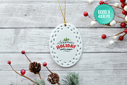 Oval Ornament Mockup - 1 Sided, a Product Mockup by Simply Mockups (Thumbnail 2 of 2)