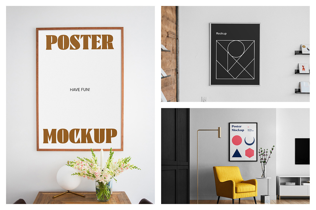 Picture and Poster Frame Mockups, a Print Template by MockupForest (Photo 8 of 10)