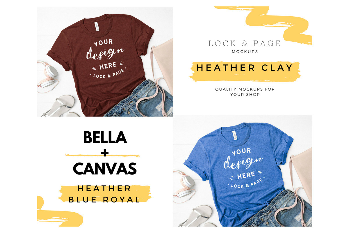 Bella Canvas 3001 Mega Bundle Mockup, a Shirt Mockup by lock and page (Photo 59 of 84)