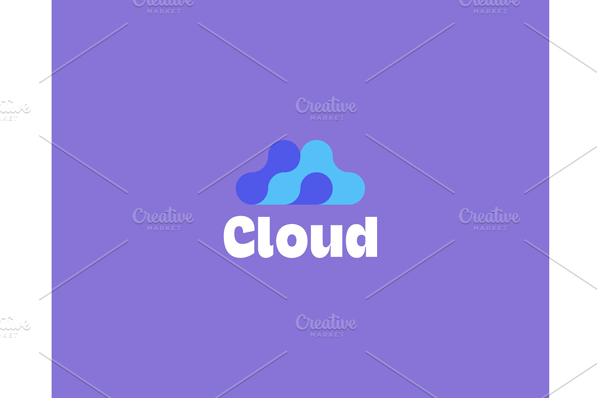 Abstract cloud logo.