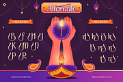 Bharvati - Diwali Display Font, a Sans Serif Font by Burntilldead (Thumbnail 6 of 12)