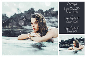 20 Light Spots Overlays