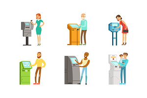 People Characters Using Payment, a Person Illustration by TopVectors
