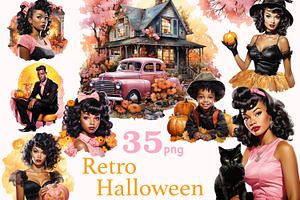 Halloween Clipart PNG Set