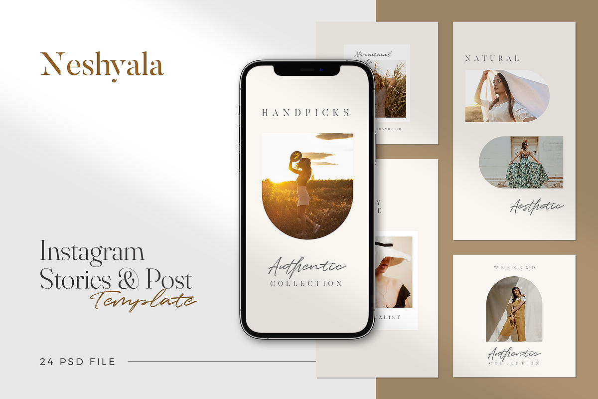 Neshyala Instagram Template, a Social Media Template by Creatchees.std (Photo 1 of 6)