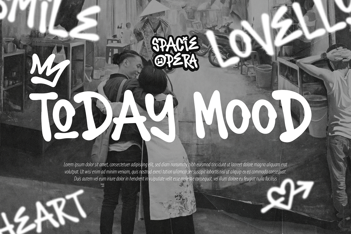 Spacie Opera | Graffiti Typeface, a Handwritten Font by Denustudios (Photo 12 of 15)
