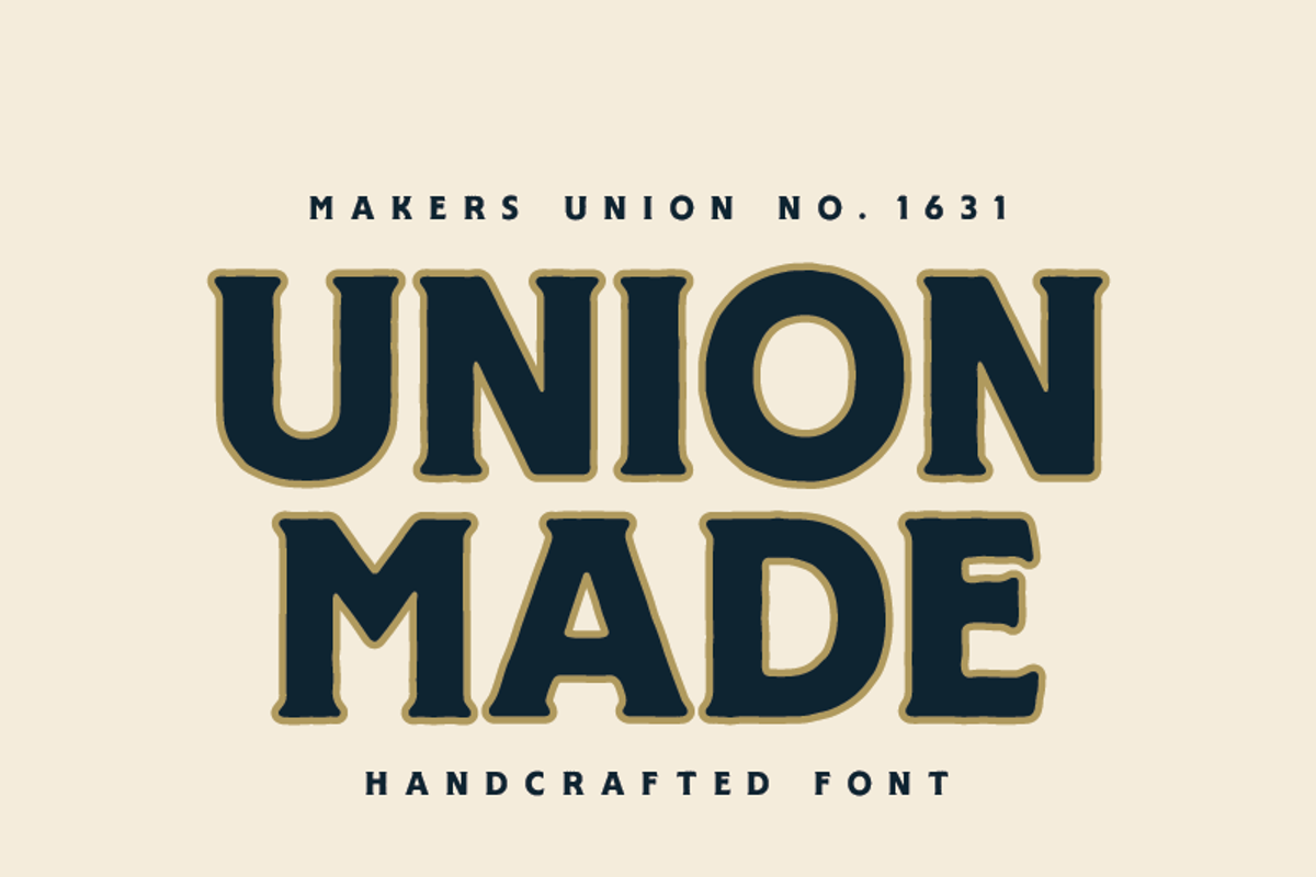 UNION MADE FONT preview 6