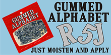 Gummed Alphabet JNL