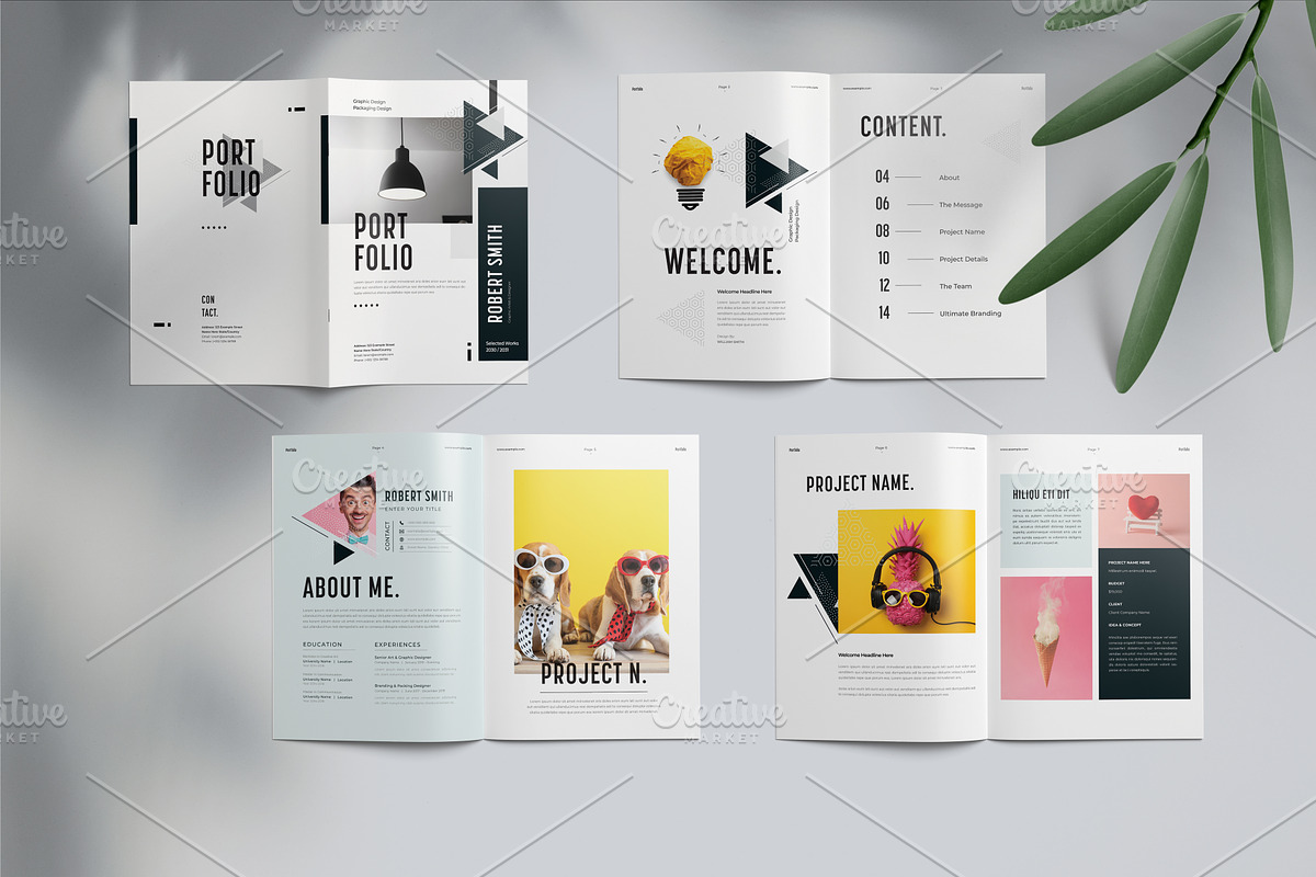 Portfolio Brochure Template, a Brochure Template by Cristal Pioneer (Photo 3 of 5)