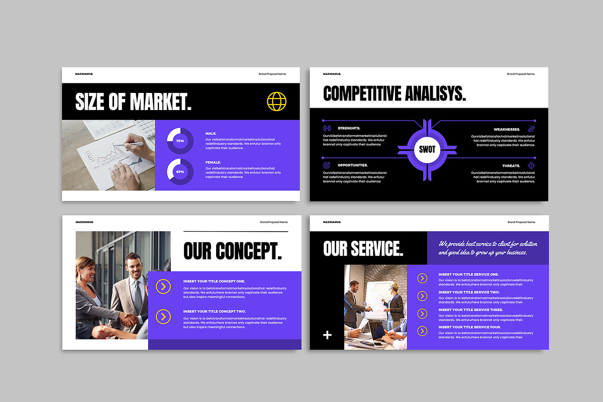 Brand Proposal Template, a Presentation Template by Occy Design (Photo 4 of 6)
