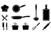 Kitchen Cooking Icon Vector Bundle, an Illustration by jahid234 (Thumbnail 50 of 51)