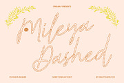 CS Mileya Dashed, a Script Font by Craft Supply Co. (Thumbnail 1 of 8)
