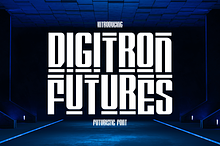 Digitron Futures Futuristic Font