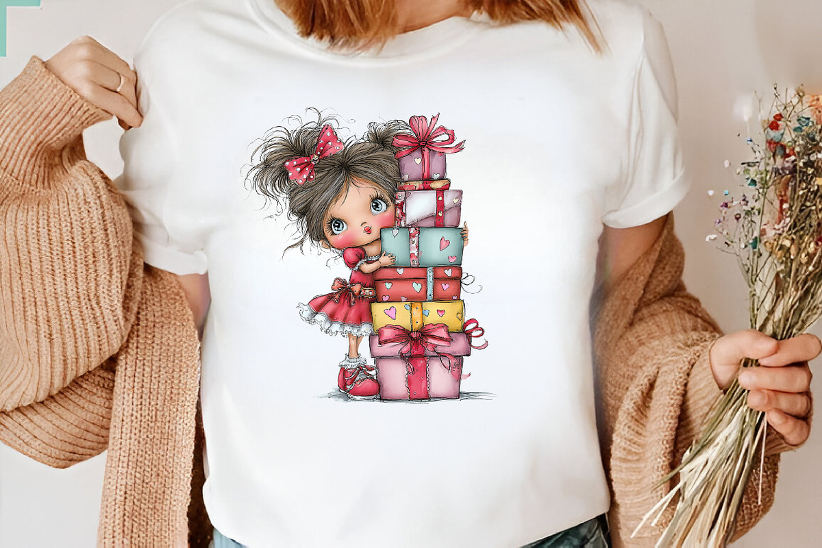 Birthday Girl Quirky Clipart, a Seasonal Illustration by CreationArt (Photo 6 of 7)