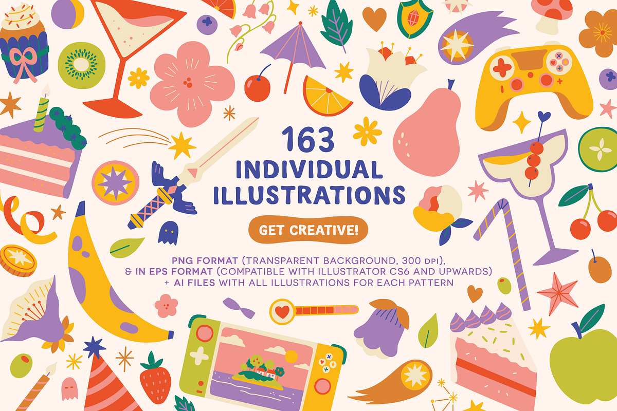Cute & Playful Patterns - Vector, a Pattern Graphic by Carole Chevalier (Photo 11 of 11)
