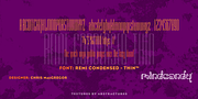 Remi Condensed™, a Sans Serif Font by MINDCANDY (Thumbnail 4 of 4)