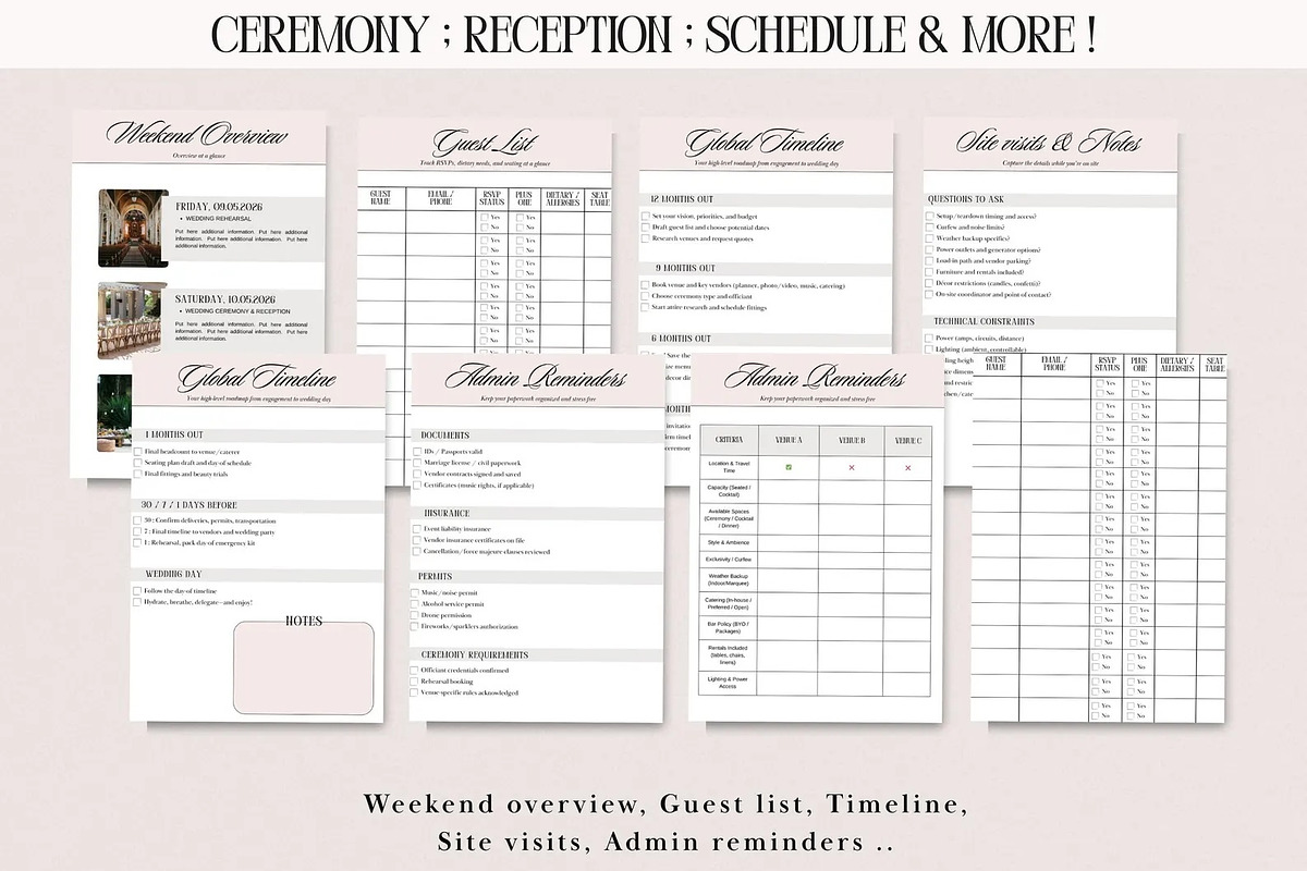 The Ultimate Wedding Day Binder, a Brochure Template by PixelBloomClub (Photo 3 of 8)